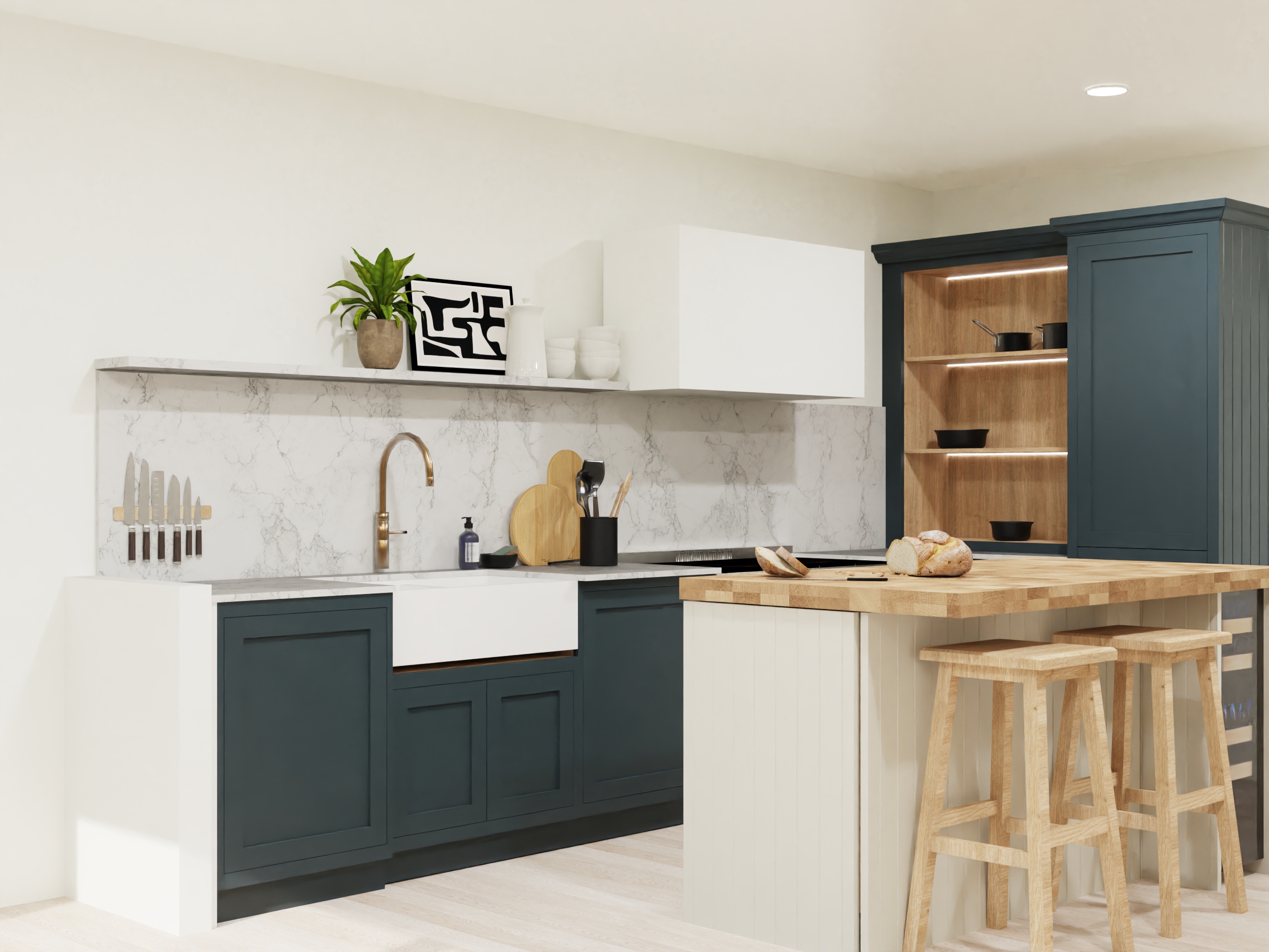 Naked Kitchens - 3D Visualization